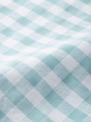 マタニティ パジャマ・ルームウェア|ギンガムチェックギャザーワンピースネグリジェ　マタニティ・授乳パジャマ