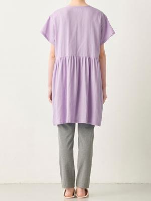 マタニティ パジャマ・ルームウェア|Wガーゼウエスト切替半袖パジャマ&産後も使えるレギンスパジャマ マタニティ・授乳パジャマ