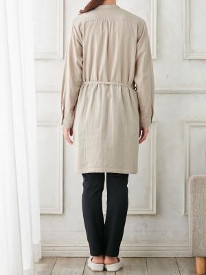 マタニティ パジャマ・ルームウェア|Ｗガーゼスリットネックワンピース＆産後も使えるレギンスパジャマ　マタニティ・授乳パジャマ