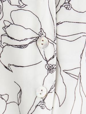 マタニティ ワンピース|ウエストシャーリングプリントロングワンピース　マタニティ・授乳服【出産後も長く使える】