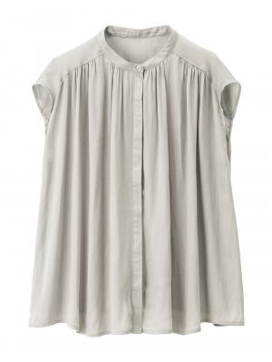 ヴィンテージサテンギャザートップス　マタニティ・授乳服【出産後も長く使える】 10190