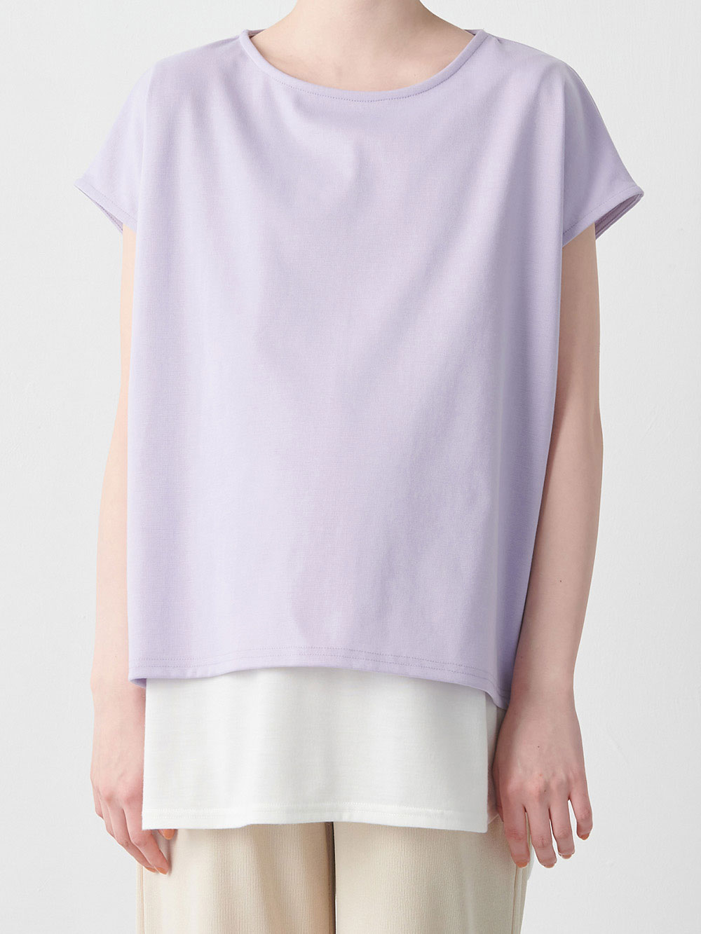 マタニティ トップス|ain（アイン）吸汗速乾レイヤードチュニック　マタニティ・授乳服【出産後も長く使える】