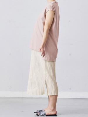 マタニティ ワンピース|ain（アイン）プリーツスカートレイヤード風ワンピース　マタニティ・授乳服【出産後も長く使える】