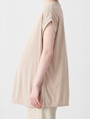 マタニティ トップス|ain(アイン)汗染み防止 フレンチスリーブTシャツ マタニティ・授乳服【出産後も長く使える】