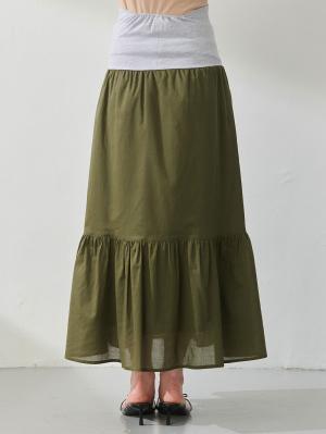 マタニティ スカート|コットンローンティアードスカート 　マタニティ・産後【出産後も長く使える】