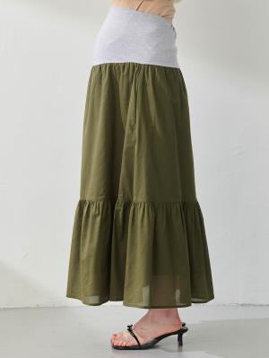 マタニティ スカート|コットンローンティアードスカート 　マタニティ・産後【出産後も長く使える】
