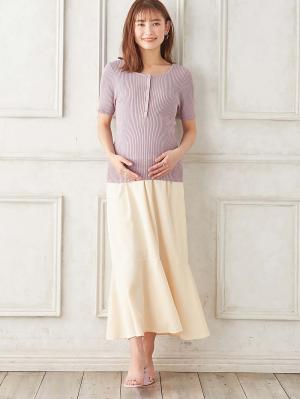 マタニティ スカート|マーメイドスカート 　マタニティ・産後【出産後も長く使える】|アイボリー