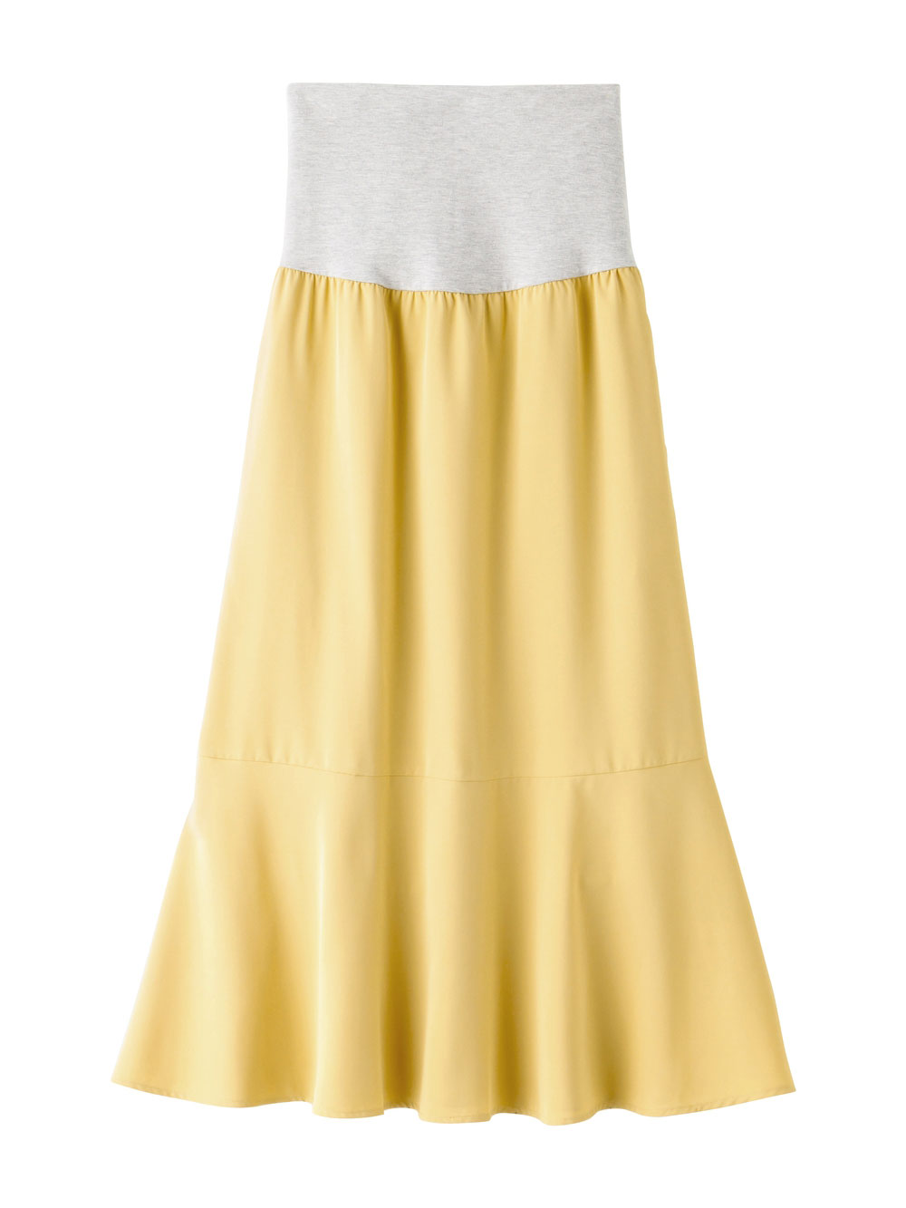 マタニティ スカート|マーメイドスカート 　マタニティ・産後【出産後も長く使える】|イエロー