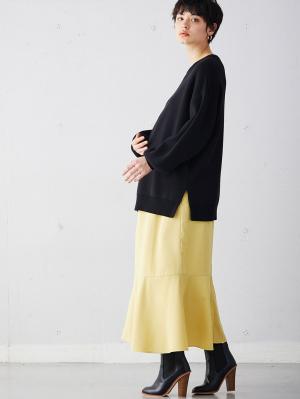 マタニティ スカート|マーメイドスカート 　マタニティ・産後【出産後も長く使える】|イエロー