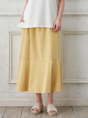 マタニティ スカート|マーメイドスカート 　マタニティ・産後【出産後も長く使える】|イエロー