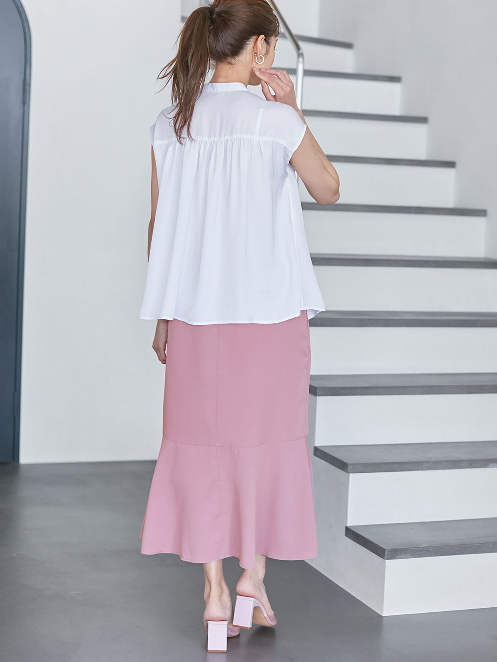 マタニティ スカート|マーメイドスカート 　マタニティ・産後【出産後も長く使える】|パープル