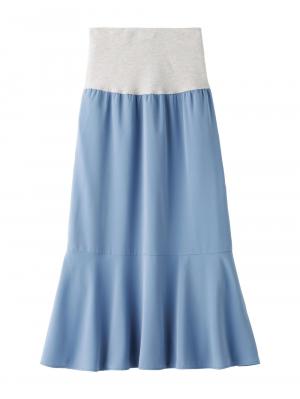 マタニティ スカート|マーメイドスカート 　マタニティ・産後【出産後も長く使える】|ブルー
