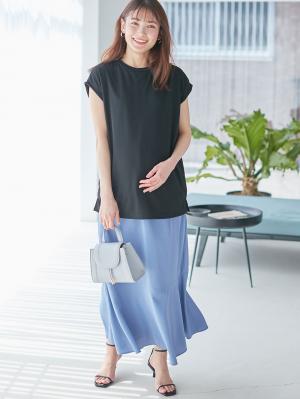 マタニティ スカート|マーメイドスカート 　マタニティ・産後【出産後も長く使える】|ブルー