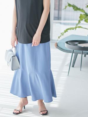 マタニティ スカート|マーメイドスカート 　マタニティ・産後【出産後も長く使える】|ブルー