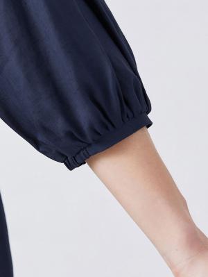 マタニティ トップス|コットンリネンティアードトップス マタニティ・授乳服【出産後も長く使える】