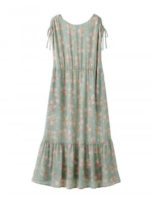 フレンチスリーブフラワープリントワンピース　マタニティ・授乳服【出産後も長く使える】 10200