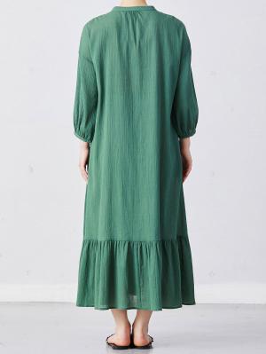 マタニティ ワンピース|2WAY裾ティア―ド楊柳ワンピース（ペチコート付）　マタニティ・授乳服【出産後も長く使える】