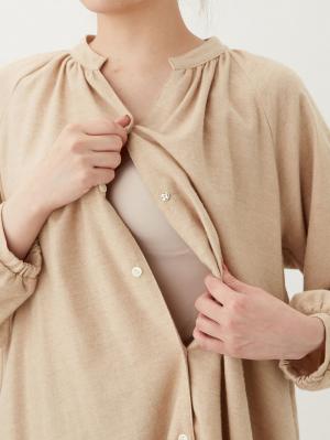 マタニティ パジャマ・ルームウェア|微起毛フランネルワンピース＆産前産後レギンスパジャマ　マタニティ・授乳パジャマ【出産後も長く使える】