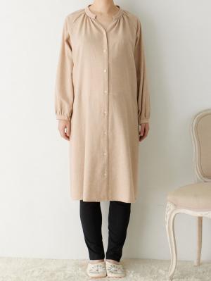 マタニティ パジャマ・ルームウェア|微起毛フランネルワンピース＆産前産後レギンスパジャマ　マタニティ・授乳パジャマ【出産後も長く使える】