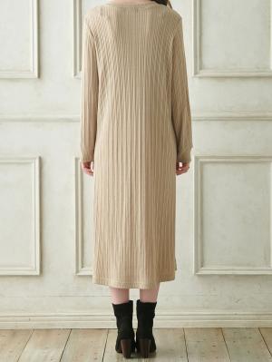 マタニティ ワンピース|ain（アイン）リブニットソーフレアワンピース　マタニティ・産後授乳服【出産後も長く使える】