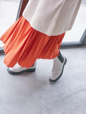 ain（アイン）エステルスムースプリーツスカート　マタニティ10215