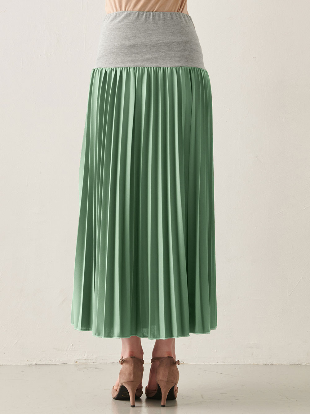 マタニティ スカート|ain（アイン）エステルスムースプリーツスカート　マタニティ