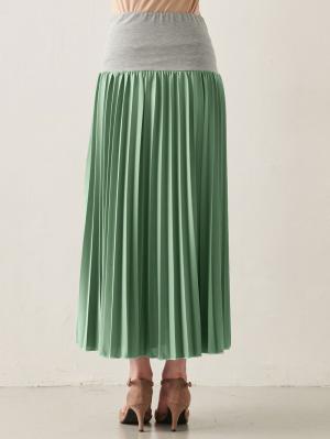 マタニティ スカート|ain（アイン）エステルスムースプリーツスカート　マタニティ