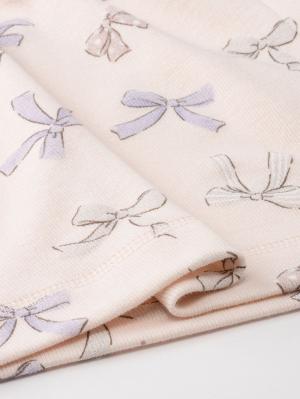 マタニティ パジャマ・ルームウェア|リボン柄プリント2WAYパジャマ　マタニティ・産後授乳パジャマ【出産後も長く使える】