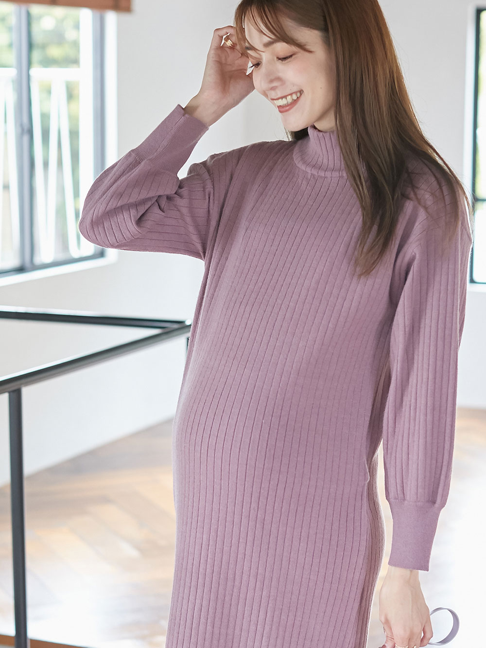 マタニティ ワンピース | 【出産後も長く使える】Rosemadame(ローズマダム)ウォッシャブルニット ハイネックワンピース マタニティ・産後授乳服 |マタニティウェア・授乳服通販| エンジェリーベ 公式 マタニティ ワンピース | 【出産後も長く使える】Rosemadame(ローズマダム)ウォッシャブルニット ハイネックワンピース マタニティ・産後授乳服 |マタニティウェア・授乳服通販| エンジェリーベ 公式