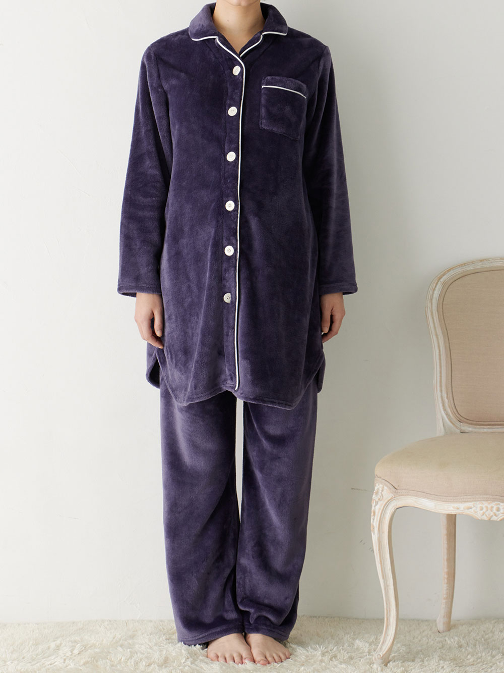 マタニティ パジャマ・ルームウェア|Rosemadame（ローズマダム）エコフリースパジャマ　マタニティ・産後授乳パジャマ【出産後も長く使える】