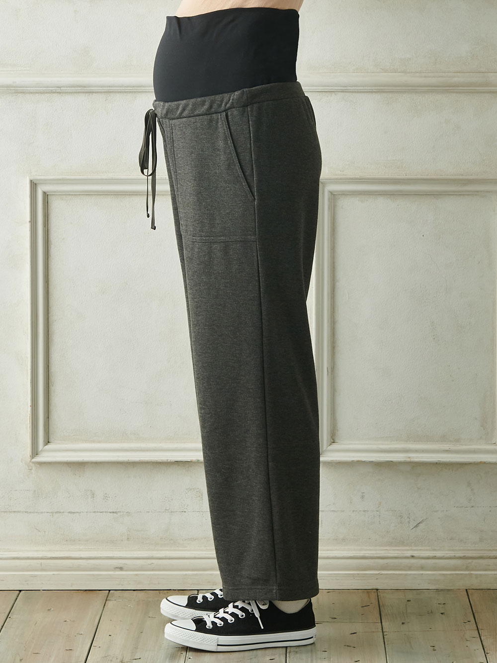 マタニティ パンツ|fairy(フェアリー)裏シャギーらくちんパンツ マタニティ・産後【出産後も長く使える】