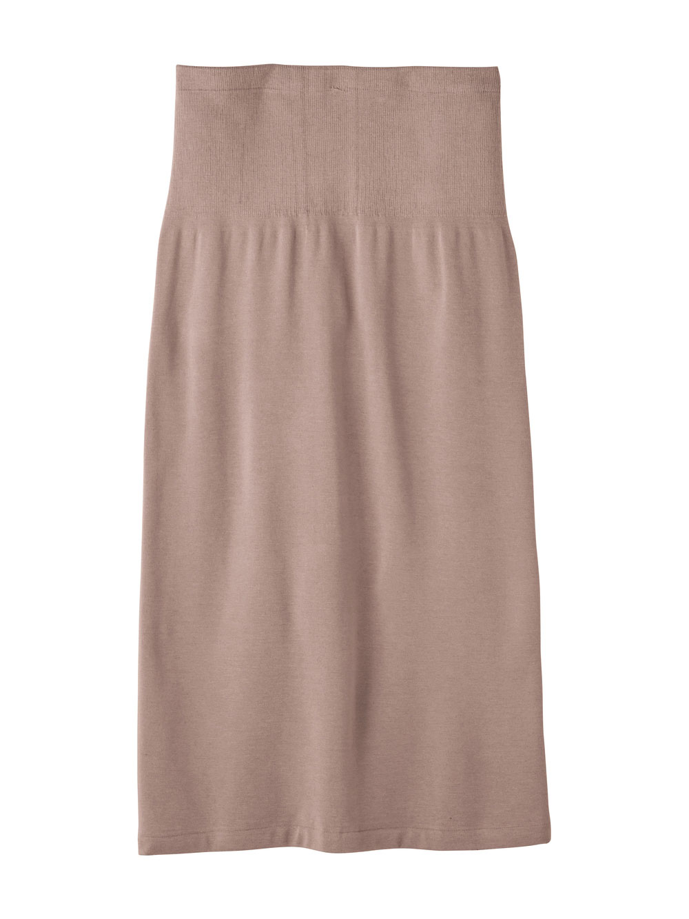 マタニティ スカート|fairy（フェアリー）らくちんあったか丸編みオーバースカート　マタニティ・産後【出産後も長く使える】|モカ