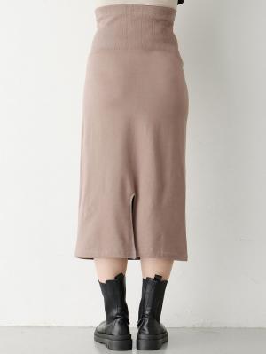 マタニティ スカート|fairy（フェアリー）らくちんあったか丸編みオーバースカート　マタニティ・産後【出産後も長く使える】