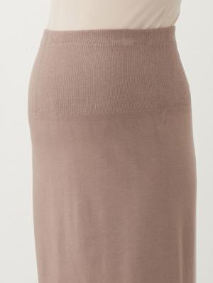 マタニティ スカート|fairy（フェアリー）らくちんあったか丸編みオーバースカート　マタニティ・産後【出産後も長く使える】