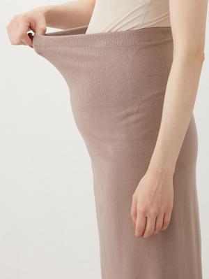 マタニティ スカート|fairy（フェアリー）らくちんあったか丸編みオーバースカート　マタニティ・産後【出産後も長く使える】