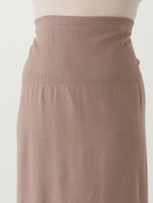 マタニティ スカート|fairy（フェアリー）らくちんあったか丸編みオーバースカート　マタニティ・産後【出産後も長く使える】