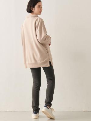 マタニティ パンツ|fairy(フェアリー)らくちんあったかシームレスレギンス マタニティ・産後【出産後も長く使える】|チャコール