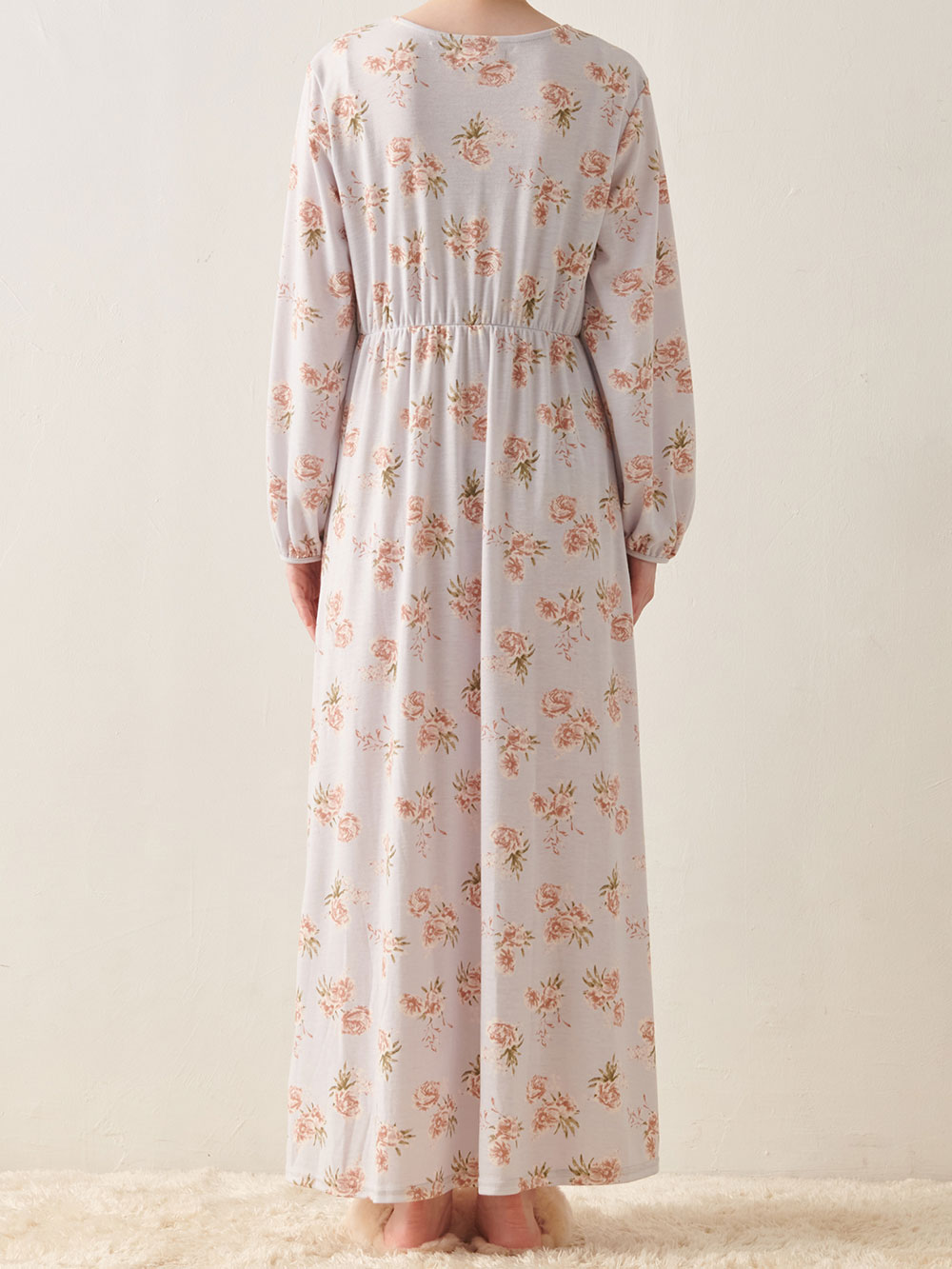 マタニティ パジャマ・ルームウェア|スムースカシュクールパット付きネグリジェ　マタニティ・産後【出産後も長く使える】