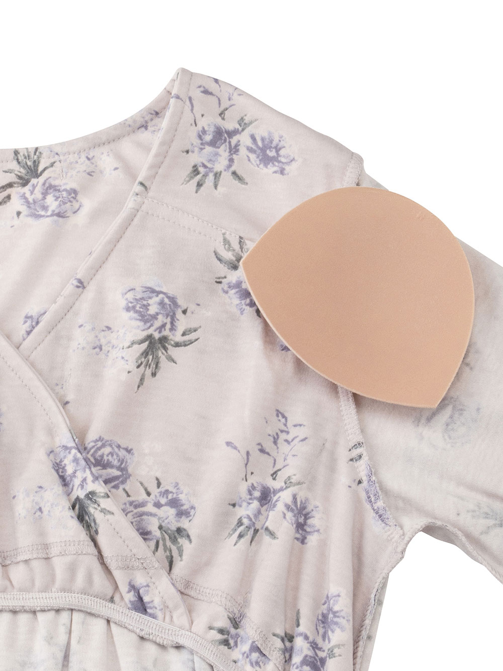 マタニティ パジャマ・ルームウェア|スムースカシュクールパット付きネグリジェ　マタニティ・産後【出産後も長く使える】