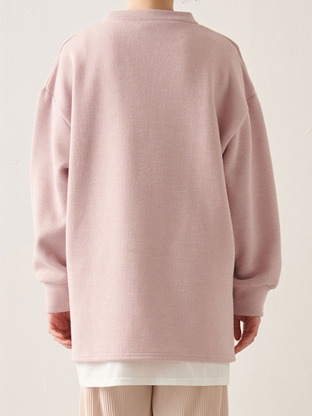 マタニティ トップス|Rosemadame（ローズマダム）レイヤード風ニットソープルオーバートップス　マタニティ・産後授乳服【出産後も長く使える】