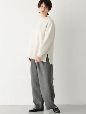 マタニティ トップス|Rosemadame（ローズマダム）レイヤード風ニットソープルオーバートップス　マタニティ・産後授乳服【出産後も長く使える】