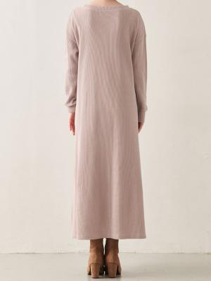 マタニティ ワンピース|サーマルロングワンピース　マタニティ・産後【出産後も長く使える】