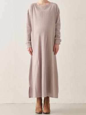 マタニティ ワンピース|サーマルロングワンピース　マタニティ・産後【出産後も長く使える】