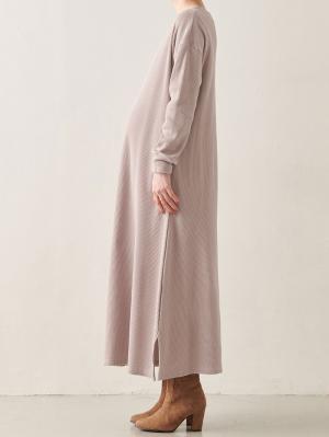 マタニティ ワンピース|サーマルロングワンピース　マタニティ・産後【出産後も長く使える】