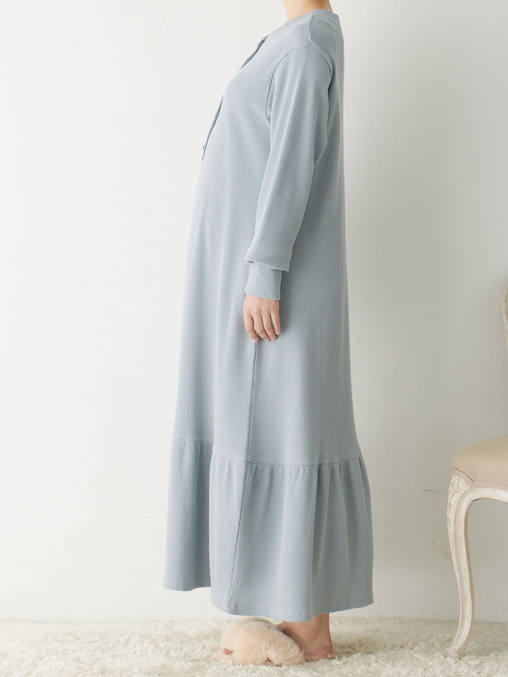 マタニティ パジャマ・ルームウェア|サーマルティアードリラックスネグリジェ　マタニティ・授乳パジャマ【出産後も長く使える】