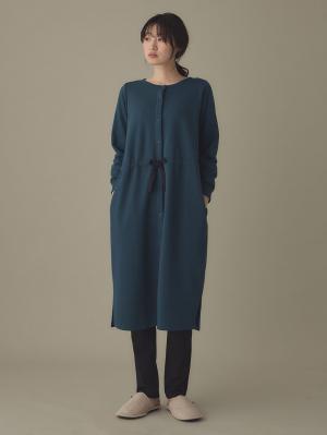 裏毛裏起毛ウエスト切替ワンピース&産後も使えるレギンスパジャマ　　マタニティ・授乳パジャマ【出産後も長く使える】10237