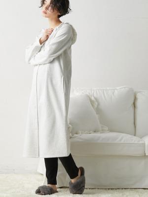 マタニティ パジャマ・ルームウェア|裏毛裏起毛ラッフルワンピース&産後も使えるレギンスパジャマ　マタニティ・授乳パジャマ【出産後も長く使える】|オートミール