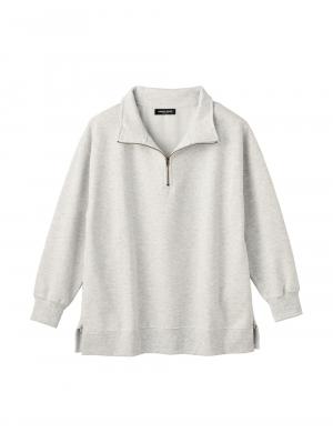 裏毛裏起毛ジップスウェット　マタニティ・産後【出産後も長く使える】 10240