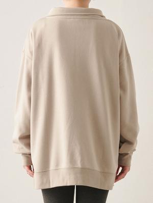 マタニティ トップス|裏毛裏起毛ジップスウェット　マタニティ・産後【出産後も長く使える】