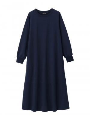 マタニティ ワンピース|裏毛起毛ティアードワンピース　　マタニティ・産後【出産後も長く使える】|ネイビー